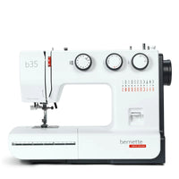bernette B35 Nähmaschine in Weiß mit roten Akzenten